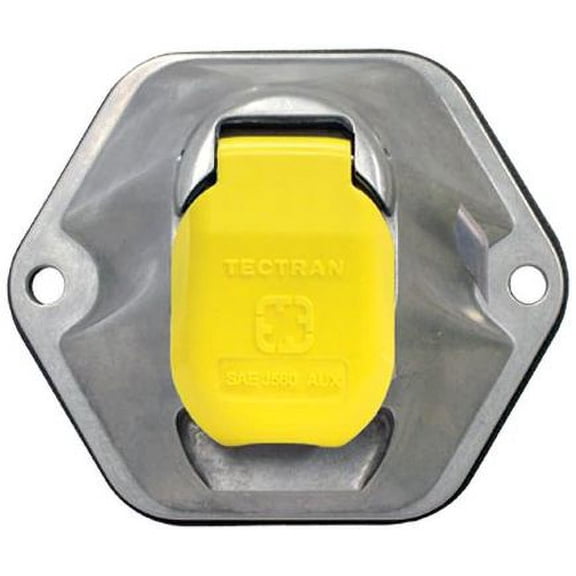 Tectran 670-7220 Trailer Receptacle Socket   7 Way, Die Cast, With 20 Amp