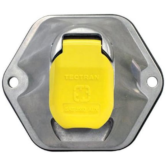Tectran 670-7220 Trailer Receptacle Socket 7 Way, Die Cast, With 20 Amp