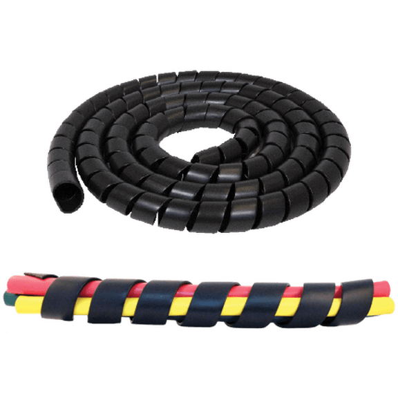 Tectran 820SPR-16 Black, Spiral Wrap 1 1/4" I.D. 16' Package