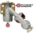 thumbnail image 1 of Tectran 9221 Bracket Mount Gladhand, Service Swivel Mount-45 Degrees, Aluminum, Unplugged, Plugged Port B (3/8"), 1 of 2