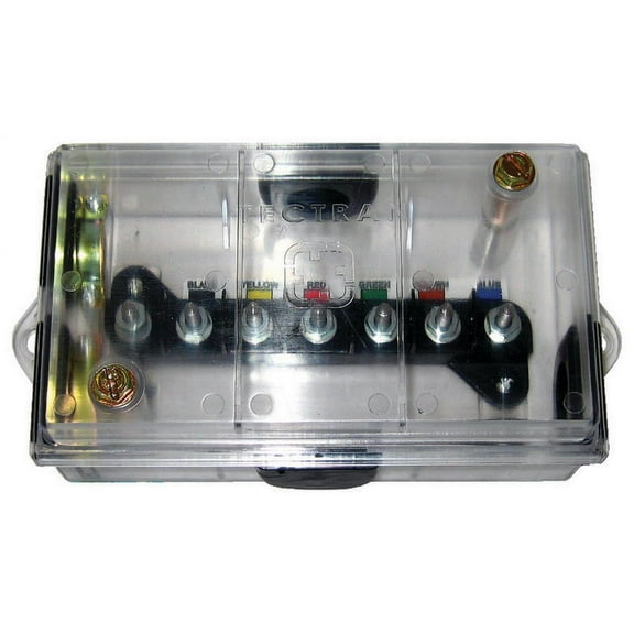 Tectran Translucent 7-Way Junction Box (667-7090) - Single