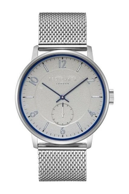 Ted Baker Grey TE50654002 Grey Dial Silver Stainless Mesh Band