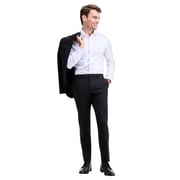 Ted Baker Mens Modern fit Wool Dress Pants 30 / 30 Black Solid