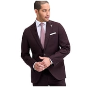 Ted Baker Mens Modern fit Sport Coat Blazer 40 L Burgundy Red Solid Stretch Wool