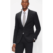 Ted Baker Mens 42 R Black Solid Tuxedo Slim Fit Suit Jacket