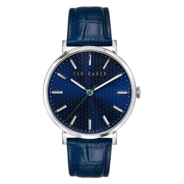 Ted Baker London Men s Phylipa Blue Leather Strap Watch Blue