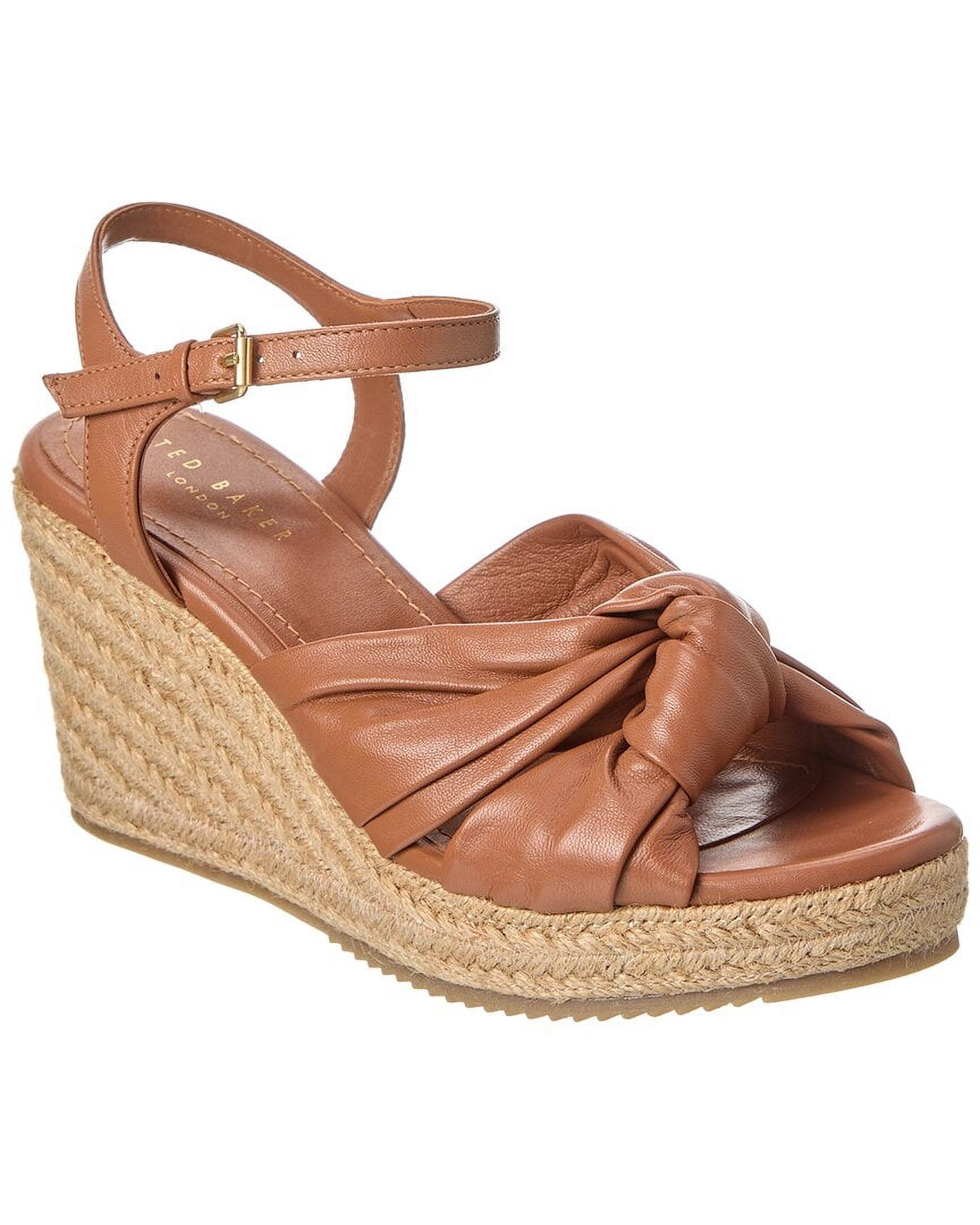 Ted Baker Women's Jazmiah Leather Flat Sandal – Toe Post Style