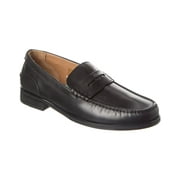 Ted Baker Tirymew Waxy Leather Penny Loafer, 45, Black