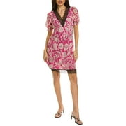 Ted Baker Womens Polyester Sankey Mini Dress, 3, Pink