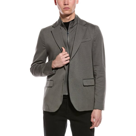 Ted Baker mens  Rook Jersey 2-In-1 Blazer, 4, Gray