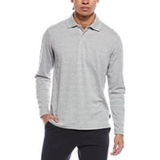 Ted Baker mens gray Popcorn Stripe Polo Shirt, s, Gray