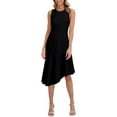 thumbnail image 1 of Ted Baker womens  Asymmetric Slim Fit Midi Dress, 14, Black, 1 of 4