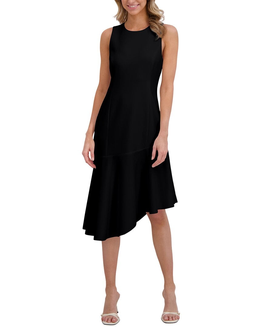 Ted Baker womens Asymmetric Slim Fit Midi Dress, 4, Black - Walmart.com