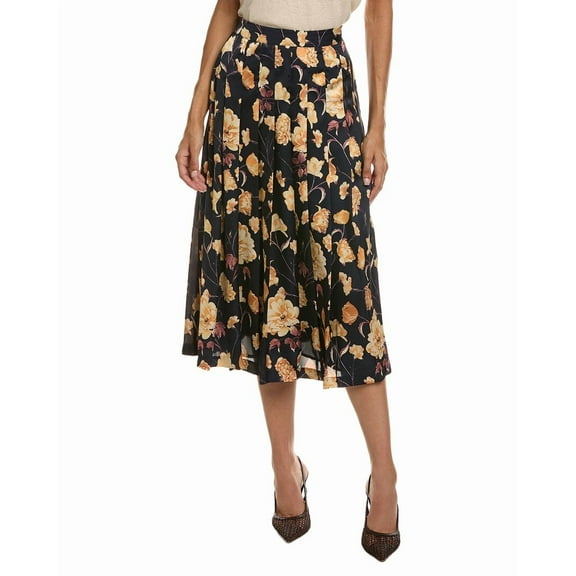 Ted Baker womens  Blue Pleated A-Line Skirt, 0, Blue