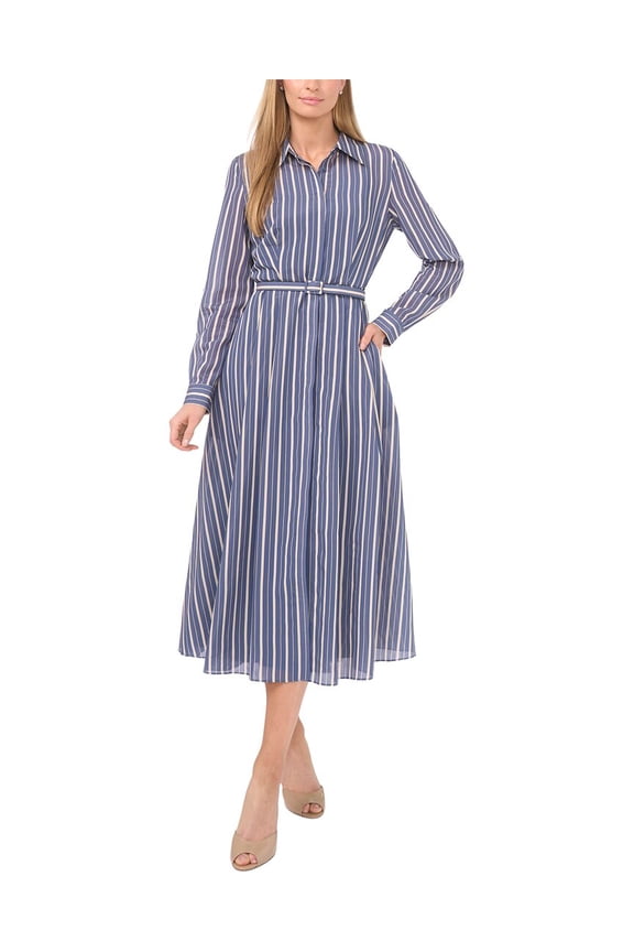 womens  Charlotte Shirt Dress, 8, Blue