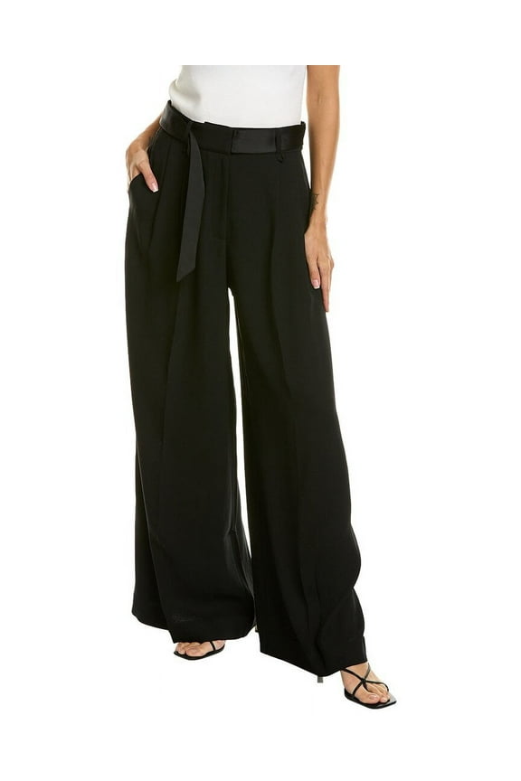 womens Eliziie Wide Leg Trouser, 0, Black