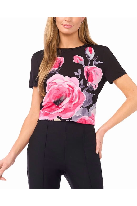 womens Eva T-Shirt, l, Black