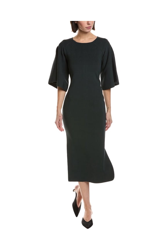 womens  Flade Midi Dress, m, Blue