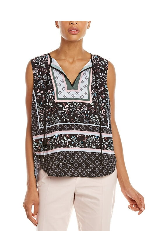 womens Framel Top, 0, Black