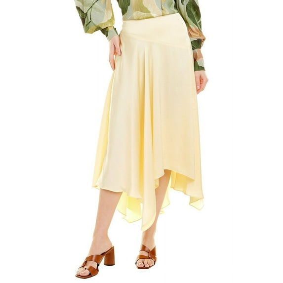 Ted Baker womens Handkerchief Hem Skirt, 3, Yellow