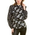 thumbnail image 1 of Ted Baker womens  High Neck Blouse, 0, Black, 1 of 3
