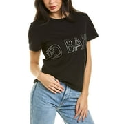 Ted Baker womens  Malom Branded Foil T-Shirt, 0, Black