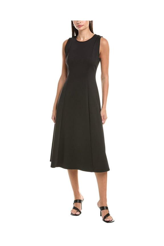 womens Midi Jersey Dress, s, Black