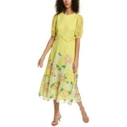 Ted Baker womens  Midi Tea Dress, 1, Yellow