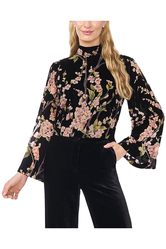 womens Nelle Blouse, xs, Black