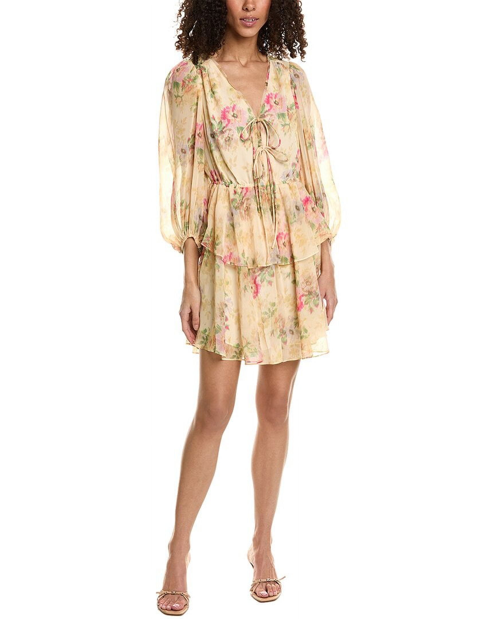 Ted Baker womens Printed Tie-Front Mini Dress, 4, Brown - Walmart.com