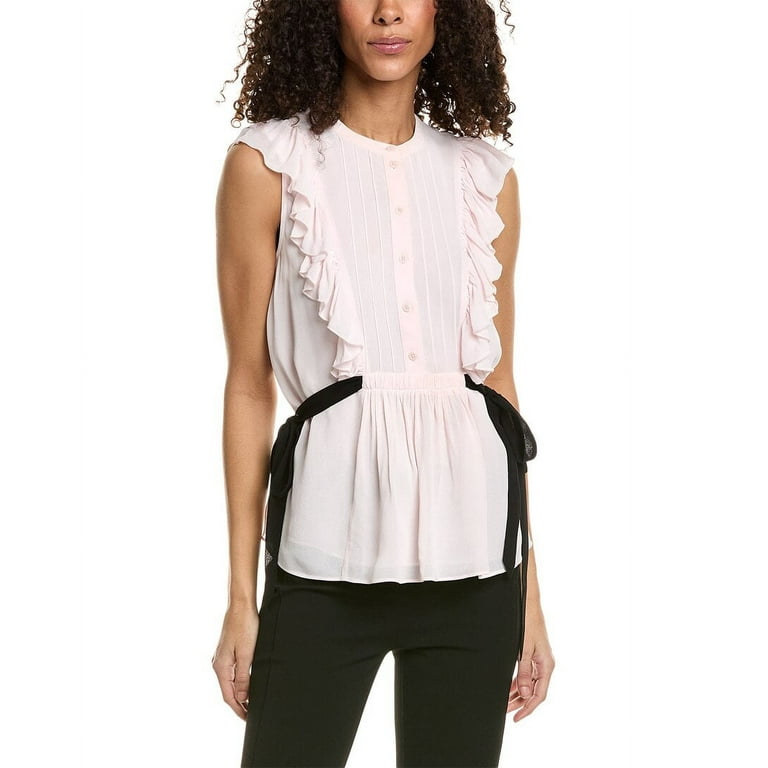 Ted baker pink ruffle top sale