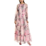 Ted Baker womens  Ruffle Detail Maxi Dress, 1, Pink