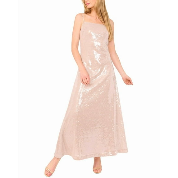 Ted Baker womens Sequin Maxi Slip Dress, 10, Brown