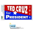 thumbnail image 1 of Ted Cruz for President 2016 - Republican Party SLAP-STICKZ(TM) Premium Sticker, 1 of 1