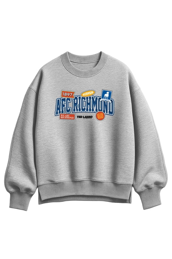 - AFC Richmond Patch - Women's Oversized Fleece Crew Sweatshirt