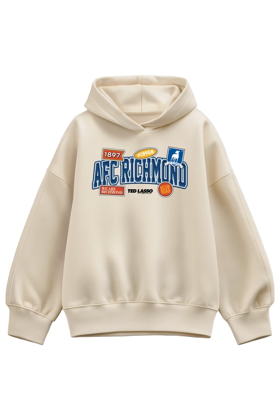 - AFC Richmond Patch - Women's Oversized Fleece Hoodie Sweatshirt