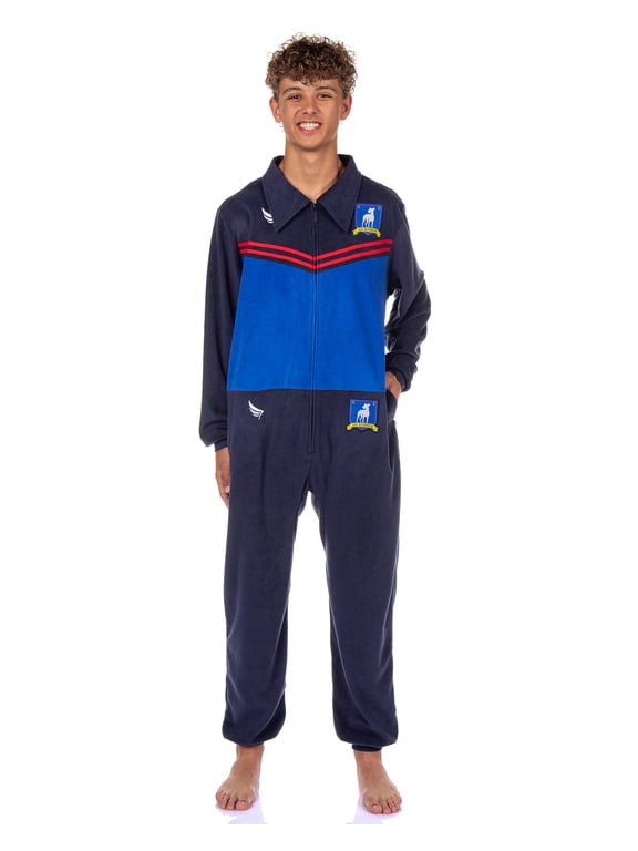 Ted Lasso Adult AFC Richmond Track Suit Costume Pajama Union Suit Kigurumi Fleece 1PC Loungewear For Men Women