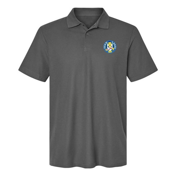 Ted Lasso Badge Cotton Polo Shirt, Charcoal, 2X-Large
