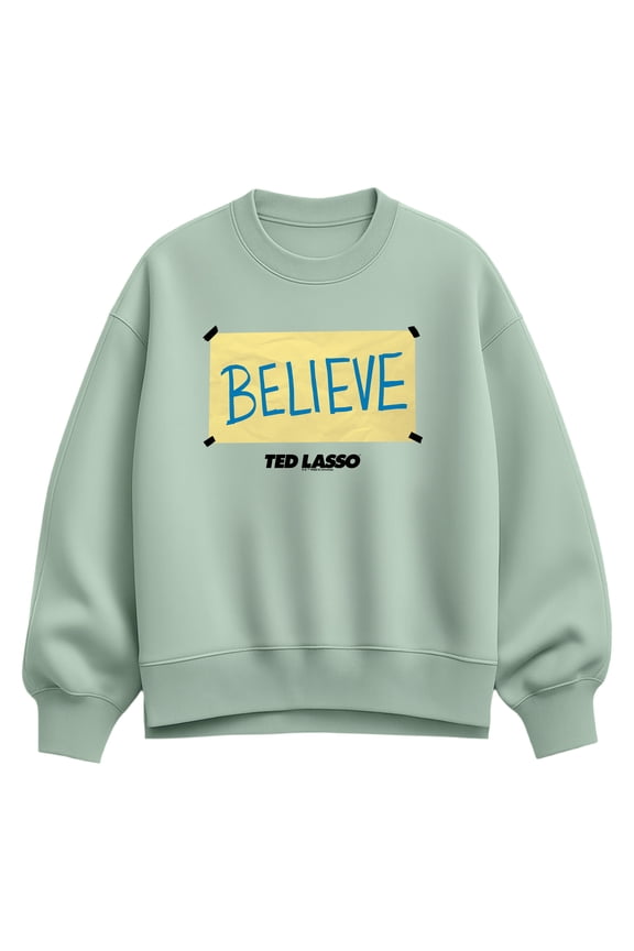 - Believe Sign - Women's Oversized Fleece Crew Sweatshirt