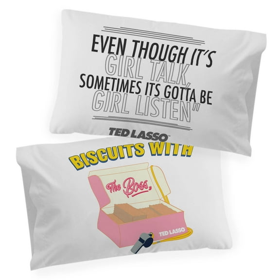 Ted Lasso Biscuits White 1 Pack Standard Pillowcase, 100% Microfiber