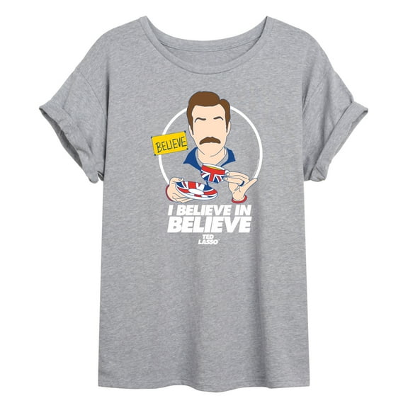 Ted Lasso - British Soccer - I Believe in Believe - Women's Oversized T-Shirt