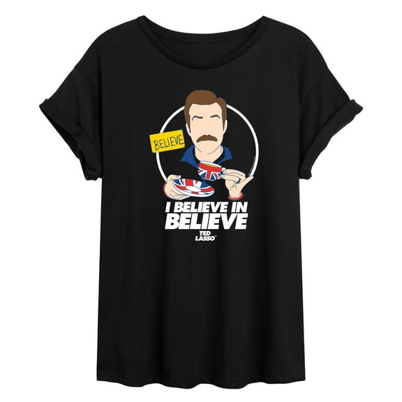 Ted Lasso - British Soccer - I Believe in Believe - Women's Oversized T-Shirt