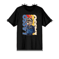 thumbnail image 1 of Ted Lasso Cartoon Coach Lasso Crew Neck Short Sleeve Men's Black T-shirt-Medium, 1 of 3