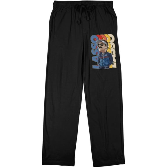 Ted Lasso Character Men's Black Sleep Pants-Medium