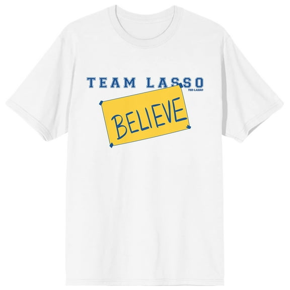 Ted Lasso Classic Team Lasso Believe Women's White T-Shirt-XXL