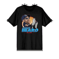 thumbnail image 1 of Ted Lasso Coach Beard Crew Neck Short Sleeve Men's Black T-shirt-Medium, 1 of 3