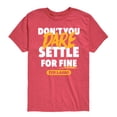 thumbnail image 1 of Ted Lasso - Don't You Dare Settle Boys' Short Sleeve Graphic T-Shirt, 1 of 4