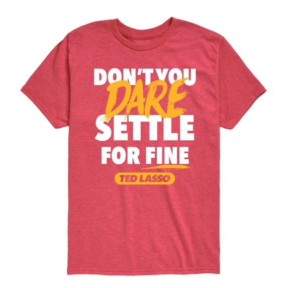Ted Lasso - Don't You Dare Settle Boys' Short Sleeve Graphic T-Shirt