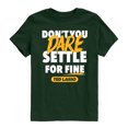 thumbnail image 1 of Ted Lasso - Don't You Dare Settle Boys' Short Sleeve Graphic T-Shirt, 1 of 3