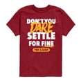 thumbnail image 1 of Ted Lasso - Don't You Dare Settle Boys' Short Sleeve Graphic T-Shirt, 1 of 3
